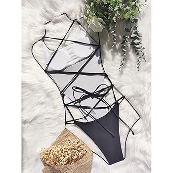 Amazon.com: asntrgd Swimsuit Women 2024 Sexy Criss Cross One